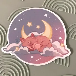 Sweet Dreams, Little Fox Sticker