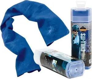 Ergodyne Cooling Towel - 40in Microfiber Fabric, Solid Blue Pattern, Model 12660 (Fashion & Clothes Accessory)