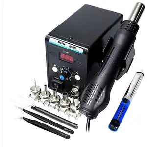 858D SMD Hot Air Rework Soldering Station with Auto Sleep Function