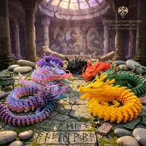 31.5-in 3D Printed Chinese Dragon Collectible Statue with Colored Eyes - Glam Home Decor Figurine, Room Decor Ornaments, Ideal Birthday Gift for Friends