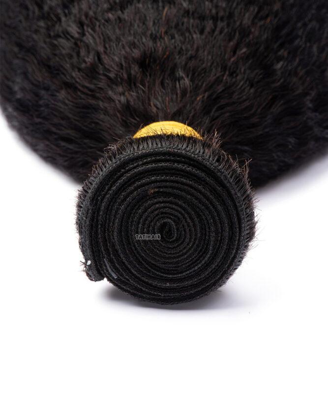 TATIHAIR Premium 12A Grade Virgin Human Hair Kinky Straight Bundles for Natural Look Yaky- Soft & Long-Lasting