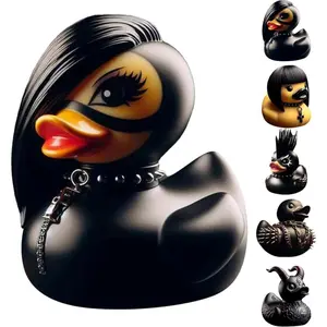 7PCS Rubber Ducks, Rubber Ducks in Bulk, Carnival Games, Cruise Ducks, Perfect for Pool Party, Halloween Decor, Party Favors, Pool Games, Unique Gift for Punk Rock Fans and Car Enthusiasts