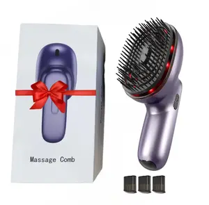 Electric massage comb -1 piece, a multi-functional electric massage comb that can be filled with hair care essential oil - suitable for scalp massage relaxation and hair fragrance enhancement - care, a gift for women