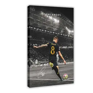 Football Toni Kroos Canvas Poster Wall Art Decoration For Home Bedroom Office Living Dorm Room Decor Boys Girls Gift