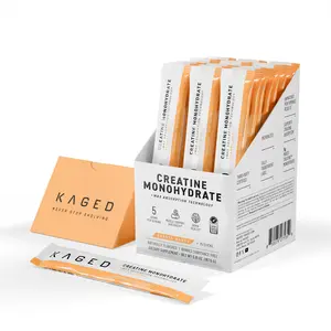 Kaged Creatine Monohydrate + Max Absorption Technology | Micronized Powder Stick Packs | 25 Servings