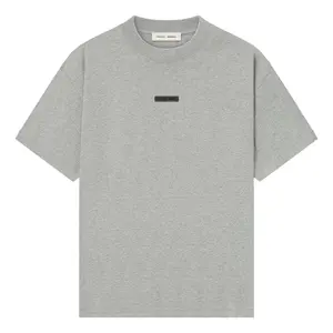 Fear of God Essentials 25FW Short Sleeve T-Shirt 'Concrete Heather' 125SP254285F