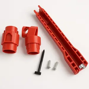 Jhome 14-in-1 Multi-Functional Tap Spanner Set Durable ABS Plastic Comfortable Grip Triple-Head Switching Tool for Sink & Bathroom