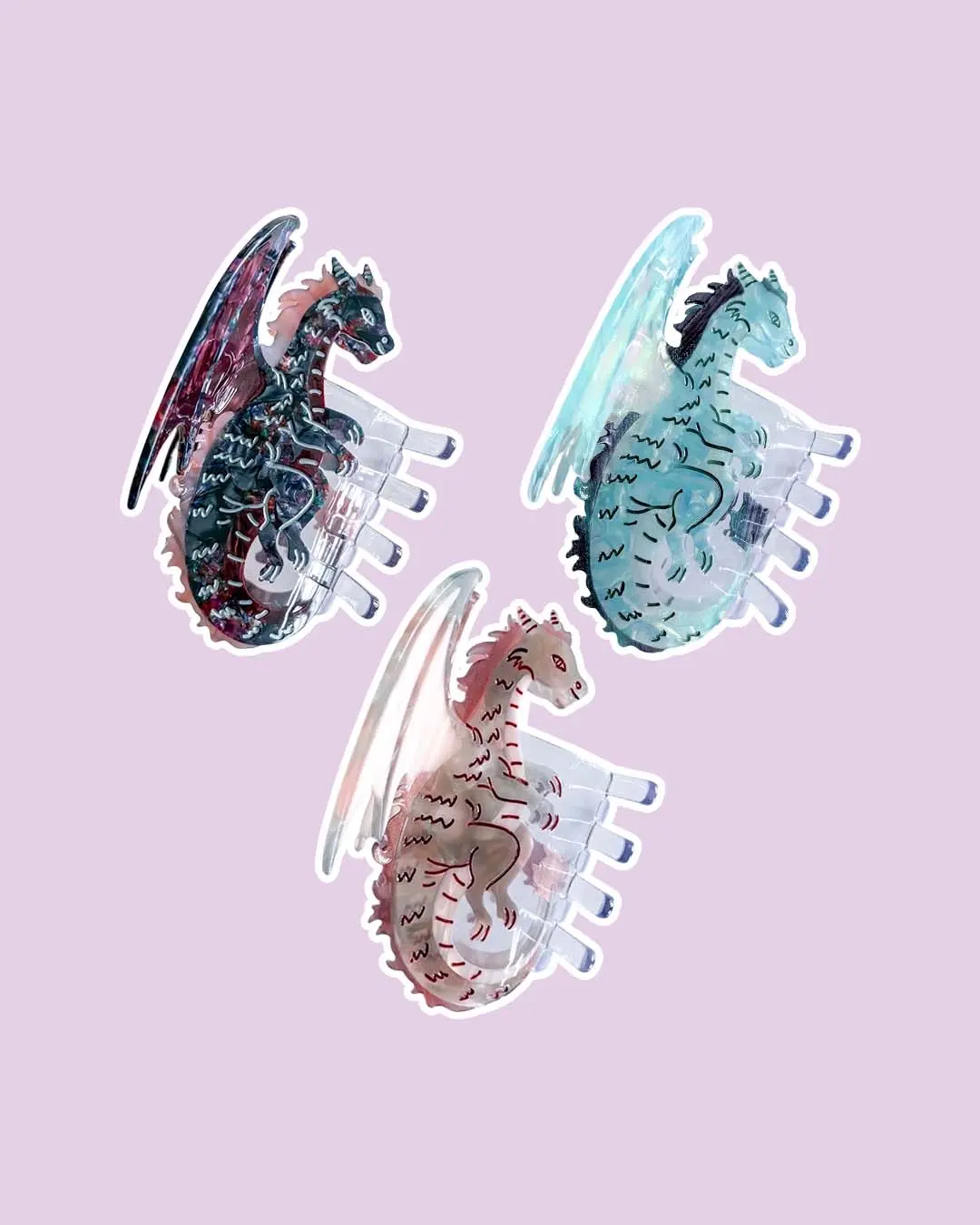 Dragon Hair Claw Clip – Small | Ren Faire | Renaissance Festival | Fourth Wing | Hair Clip | Romantasy Gifts | Fantasy Merchandise | Fun Claw Clips | Hair Claw | Hair Decor | Cute Hair Accessories