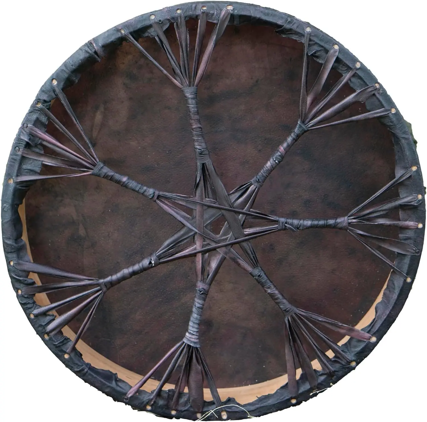 ARAW American Shamanic Native Drum Bison Natural Hide , Cedar Wood Frame, Bodhran Drum