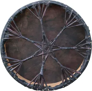 ARAW American Shamanic Native Drum Bison Natural Hide , Cedar Wood Frame, Bodhran Drum