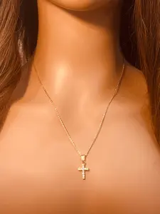 Gold Filled CZ Cross Necklace | Timeless Faith & Sparkle