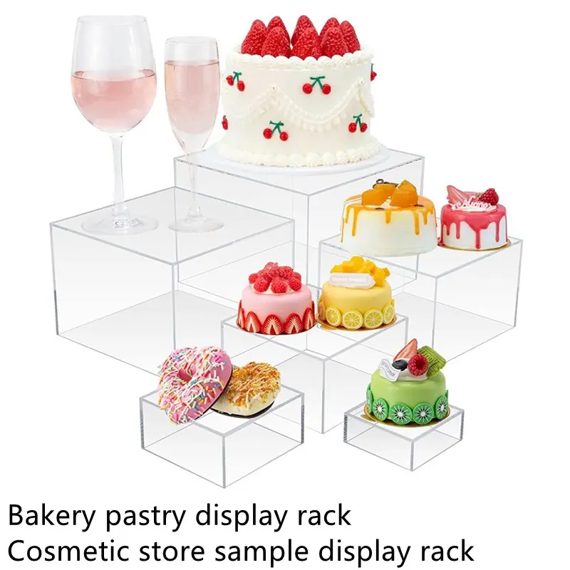 Bakery Pastry Display Stand, Cosmetic Store Sample Display Rack, Wine Cellar Wine Display Shelf, Retail Shop Showcase, Bakery Holder, Bakery Organizer, Dessert Stands, Cake Stands, Plastic Cake Stands