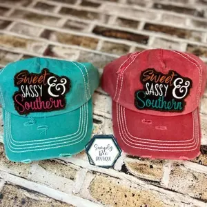 Sweet Sassy and Southern Vintage Embroidered Trucker Hat