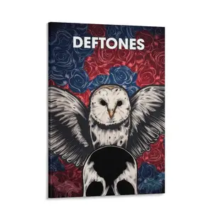 Rock Band Deftones Poster retro Canvas Art Room Aesthetic And Wall Picture Living Decor Gift（2）