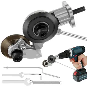 Electric Metal Cutter Drill Attachment Electric Drill Shearing Machine Electric Drill Plate Cutter Electric Drill Sheet Cutting Machine  Portable Shearing Machine Drill Bit Metal Drill Attachment for Cutting Iron White Sheet Steel Copper Aluminum