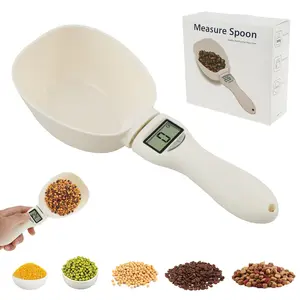 Food Measuring Scoop Scale, Digital Measuring Spoon, Weighing Spoon Scale 800g / 0.1g High Precision with LCD Screen, Display Electronic Measuring Spoon for Kitchen Gadgets and Daily Meals (1PCS)
