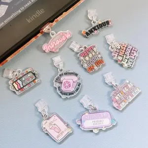 Mental Health Kindle Charm Accessory | Acrylic USB-C Dust Plug | Gift for Book Lovers
