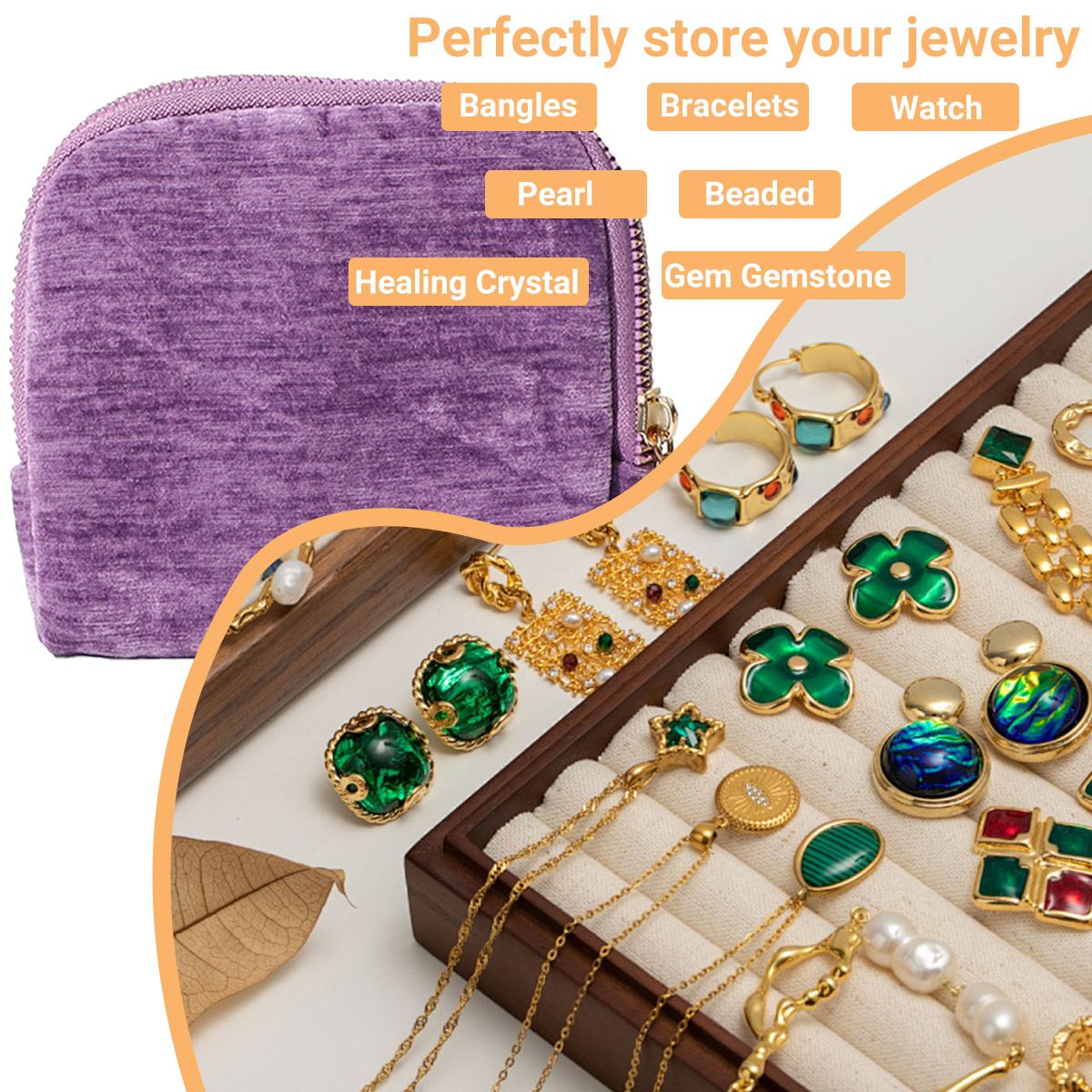 Fashionable Solid Color Jewelry Storage Bag, Luxury Tassel Zipper Pouch, Portable Travel Organizer for Rings, Necklaces, Bracelets, Velvet Anti-Tarnish Soft Case, Great Gift for Women Fashionable Solid Color Jewelry Storage Bag, Luxury Tassel Zipper Pouch, Portable Travel Organizer for Rings, Necklaces, Bracelets, Velvet Anti-Tarnish Soft Case, Great Gift for Women