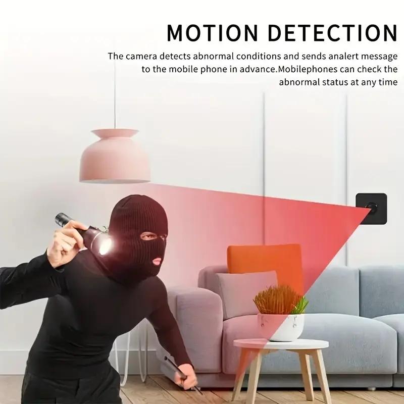 Intelligent Camera with WiFi, Motion Detect, Night Vision, 1080P HD, Mobile Remote App, Anytime Anywhere Viewing, USB Plug, Wireless Safety Local