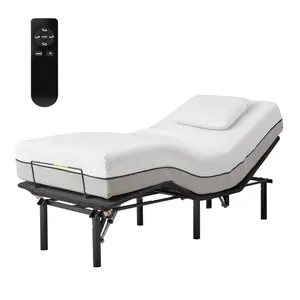 [SOIYELIFE]TXL Ergonomic Electric Adjustable Bed Base with Head & Foot Incline, Anti-Snore Mode, Wireless Remote Control, and Zero Gravity Function
