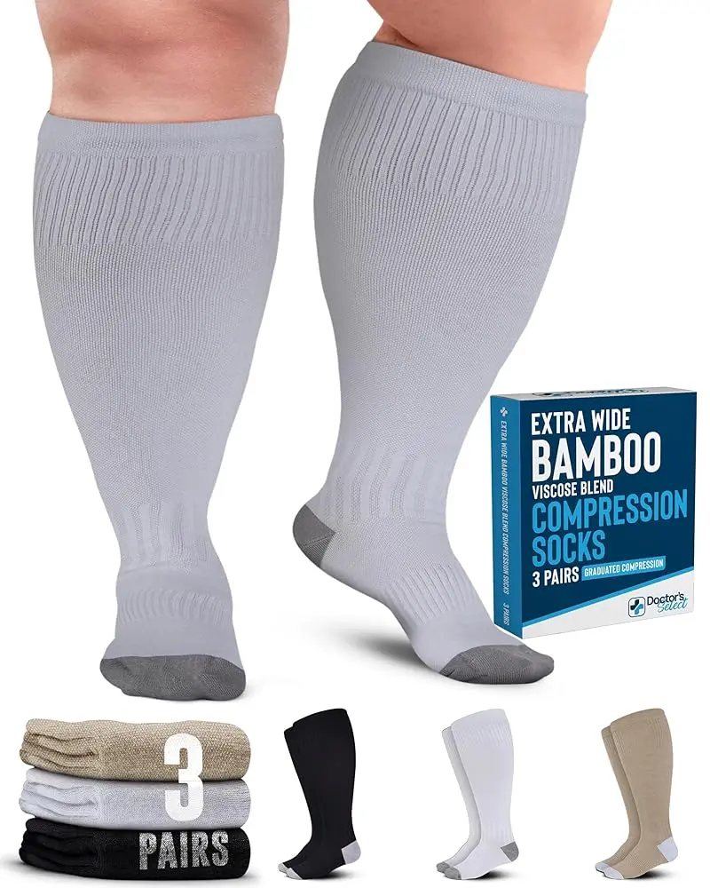 Black/White/Tan - 3 Pairs