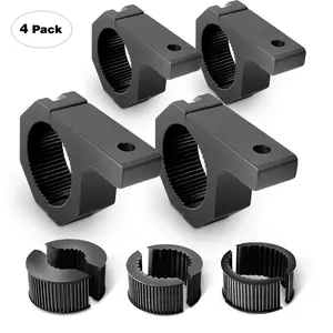 Aluminum Alloy Multi-Clamp Mounting Brackets with Vibration Dampener for Nilight Outdoor LED Lights, Horizontal Bar Mount Kits (1in, 1.5in, 1.75in, 2in Sizes, 2 Pairs), Mounting Bracket Mount