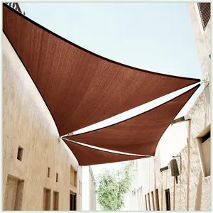 ColourTree Right Triangle Sun Shade Sail Canopy Mesh Fabric UV Block - Commercial Heavy Duty - 190 GSM
