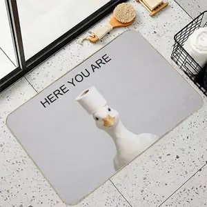 Bath Mat - Fun Bathroom/Toilet Floor Mat: Non-Slip, Ultra-Absorbent, Stain-Resistant, Quick-Drying, Thin Bath Mat - Bathroom Floor Mat for Bathrooms, Bathtubs, and Vanities - Easy-Care Bath Mat 23.6 x15.7in /  60×40cm