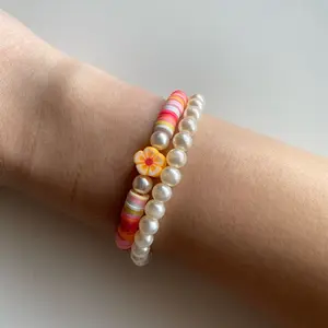 Orange Hibiscus Stack by Islivya Jewelry