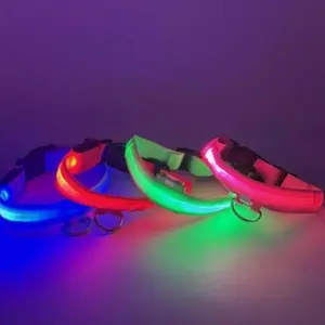 LED Dog Collars - High-Quality Dog Collar with Effective Lighting, Durable Material, and Easy-to-Use Design walking