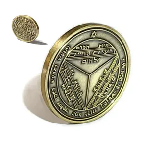 Seventh Pentacle of Saturn Coin – Solomonic Seal, 72 Names of God