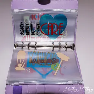 Budget Cash Savings Binder with Envelopes PU Leather Plastic