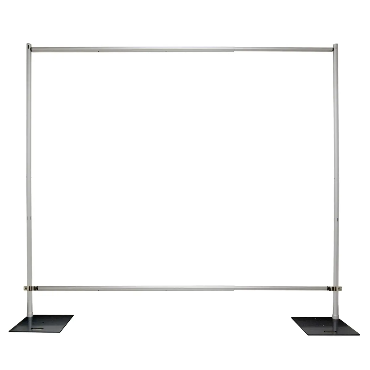212 MAIN 8x12 ft. Metal Frame Pipe & Drape Set, Adjustable Crowd Control Room Divider with Fixed Uprights, Extendable Bar, Portable Installation Kit