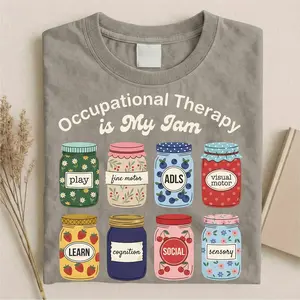 Occupational Therapy Comfort Colors Shirt, Occupational Therapist OT OTA Grad Pediatric Student Assistant Practitioner Future, Christmas Funny Gift Appreciation Jam, Soft Vintage Tee Healthcare Rehab Squad Unique
