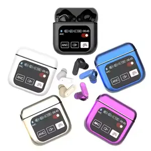 2026 New SE-60 TWS Earbuds, ANC Wireless Headphones with LCD Digital Display and Touch Screen on Outer Shell