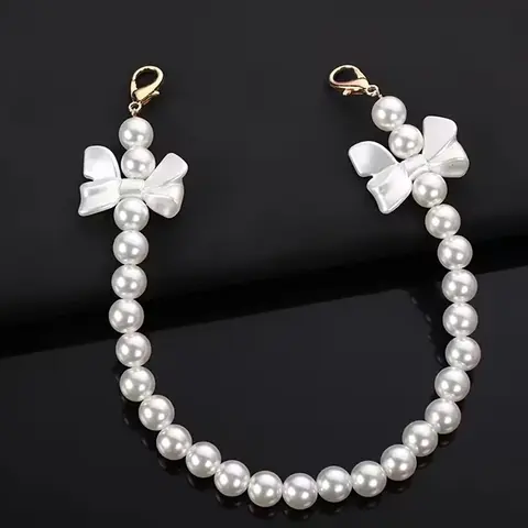 Pearl Bag Chain, Oblique Single Shoulder Chain, Handheld Accessories, Bag Decoration, Bag Decorative Chain, Cell Phone Shell Accessory, Purse Shoulder Straps, Bag Chains For Handbags