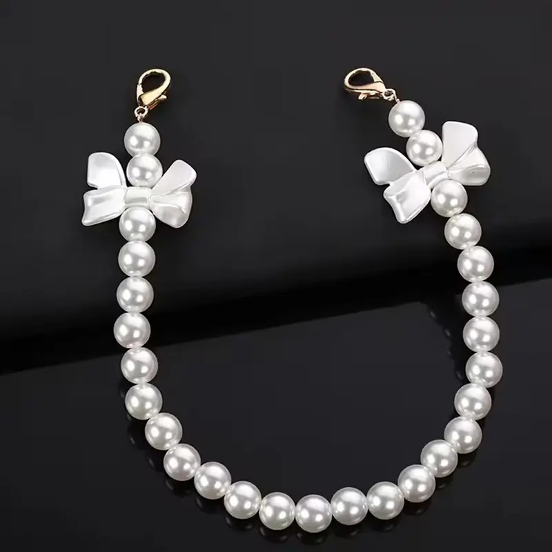 Pearl Bag Chain, Oblique Single Shoulder Chain, Handheld Accessories, Bag Decoration, Bag Decorative Chain, Cell Phone Shell Accessory, Purse Shoulder Straps, Bag Chains For Handbags