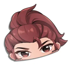 Overwatch Brigitte Peeker Sticker: Anime Kawaii Decal