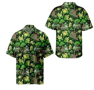 Anime Hawaiian Shirts, Poke Beach Shirt, Water Type Aloha, Gift For Him, Poke Lover Crewneck, Family Trip Shirt