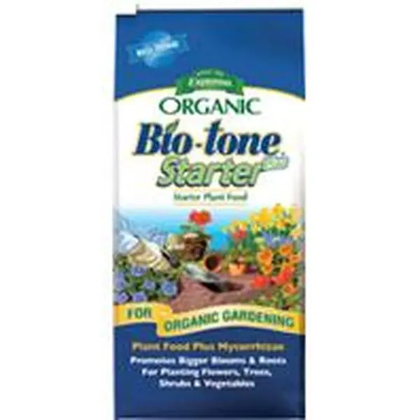 Espoma Company Organic Bio-Tone Starter Plus Plant Food - Endo & Ecto Mycorrhizae, Microbe Enhanced, Grows Larger Root Mass, Reduces Transplant Loss, Promotes Bigger Blooms