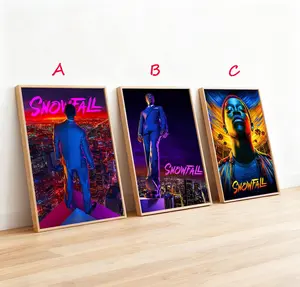 Snowfall Movie Poster: Minimalist TV Show Wall Art