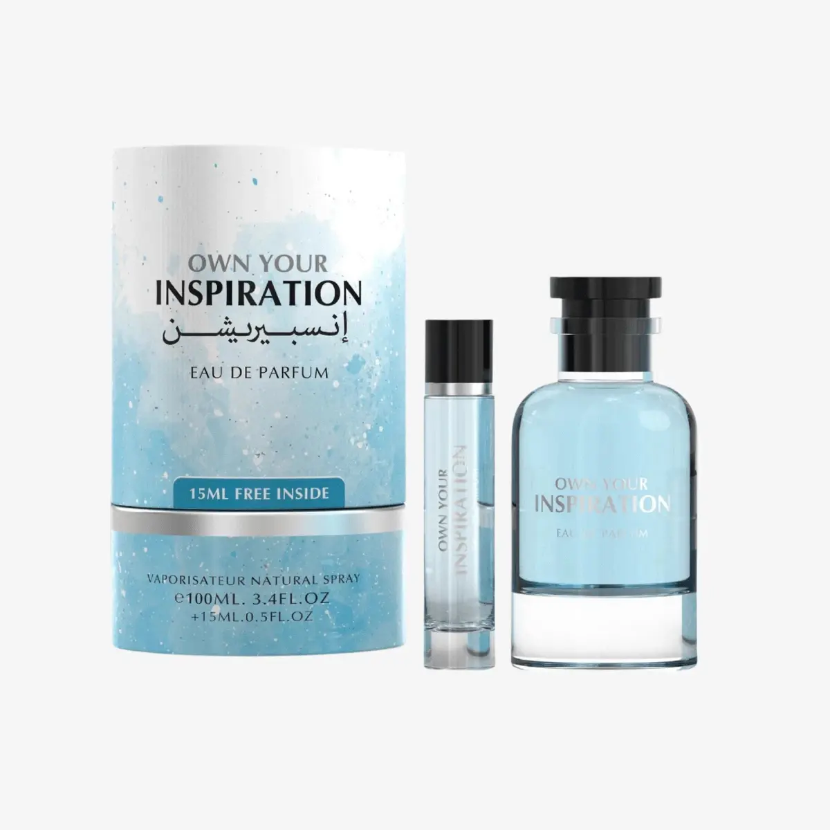 Own Your Inspiration Eau de Parfum Gift Set Unisex | 100ml + Travel Spray 15ml