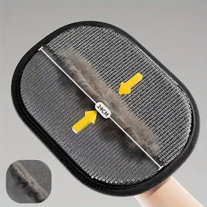 1pc household hair removal brush, a pet hair removal magic tool, electrostatic hair removal gloves, can be reused, convenient and fast, can be used in many environments