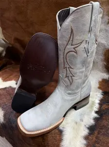 CUEVAS TRADITION | WESTERN BOOTS | WIDE SQUARE TOE | WHITE | 762