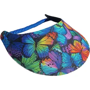 Women's Beautiful Designs Lightweight Packable Foam Visor for Sun Protection and Outdoor Activities