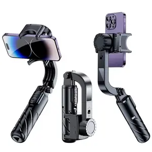 Handheld Smartphone Bluetooth-compatible Stabilizer with Tripod Selfie Stick, Foldable Cloud Mount for Xiaomi iPhone, Portable Phone Accessory