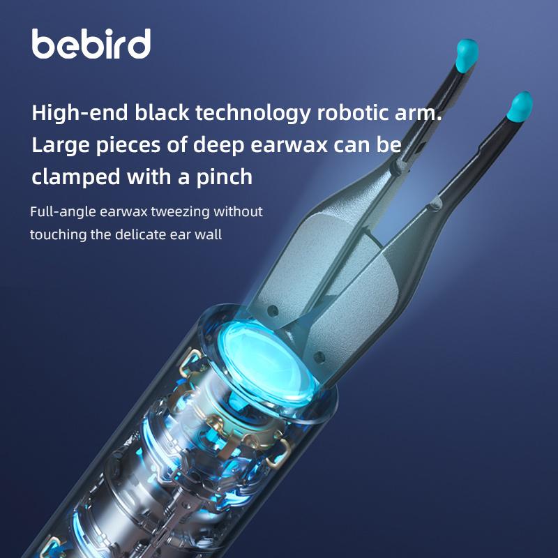 Ear Wax Removal,Ear Cleaners with HD Otoscope &LED Light,Ear Camera Wax Removal & BEBIRD Ear Camera &Tweezers,Ear Wax Removal Kit for Ear Cleaning,Ear CanalCamera Cleaner for iOS Android