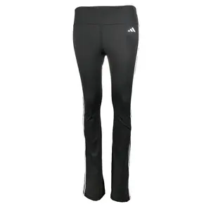 adidas Womens 3-Stripes Flared Leggings Training Casual - Black