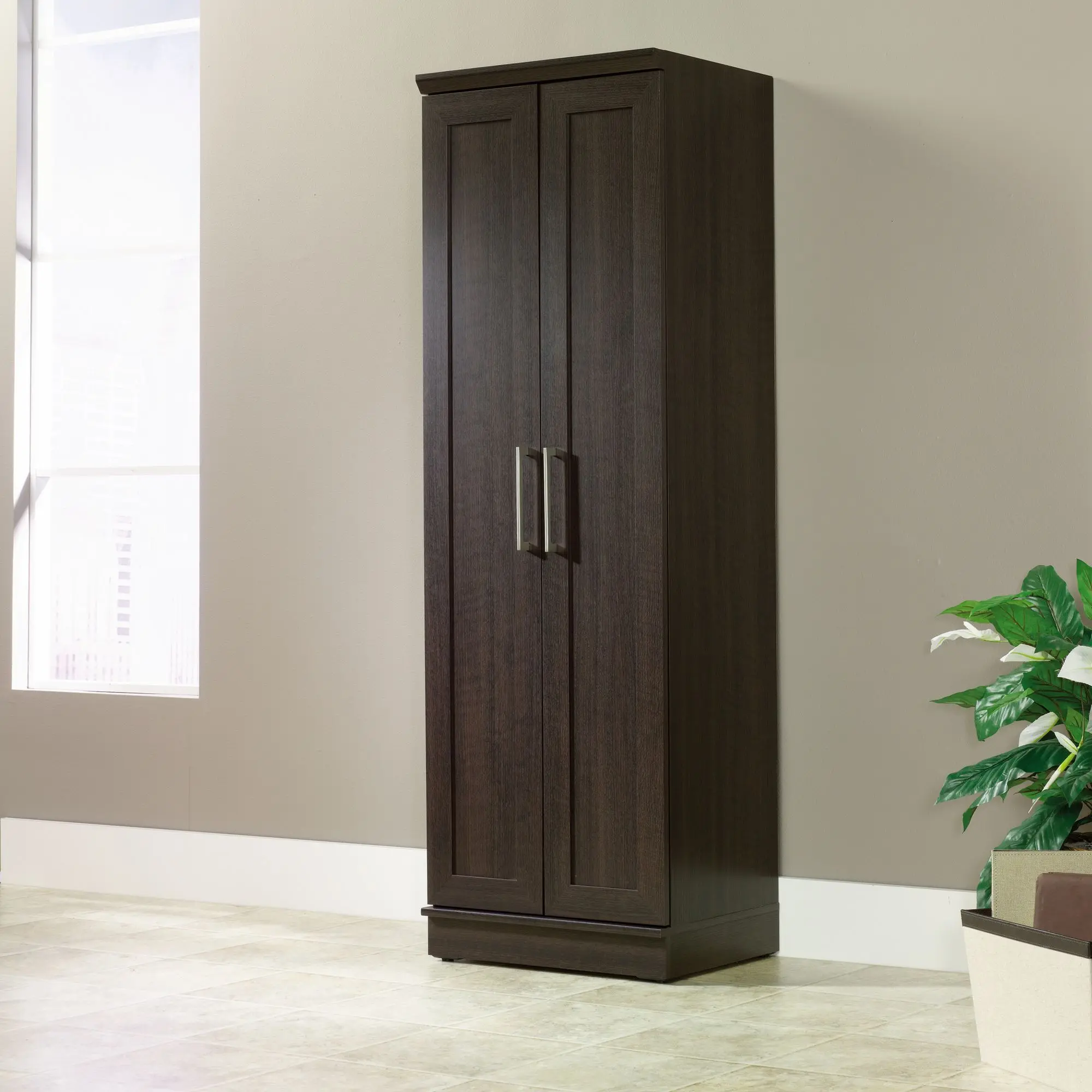 Sauder Homeplus 23"W Storage Cabinet with 4 Adjustable Shelves for Kitchen & Bathroom Organizing