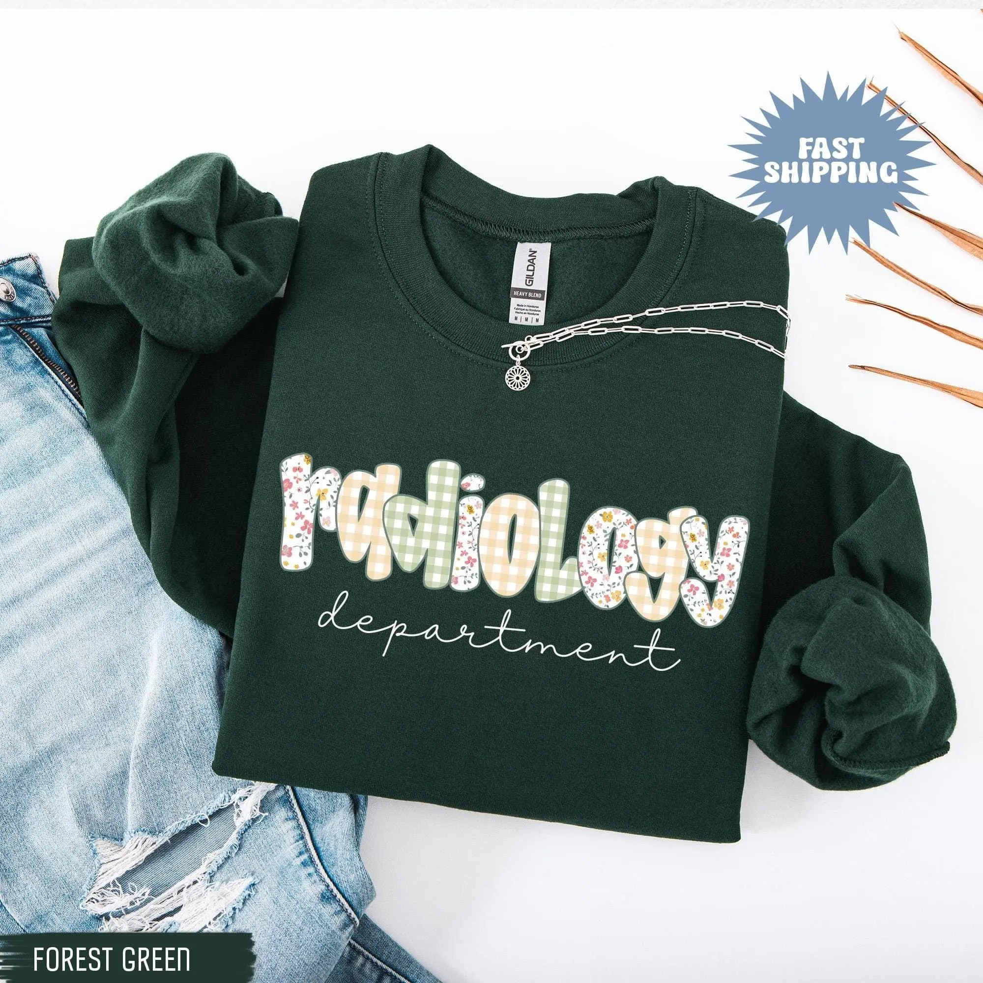 Radiology Department T-Shirt & Sweatshirt, Rad Tech Crewneck, Radiologic Technologist Sweatshirt, Radiology Student Gift, Xray Technologist Sweatshirt